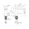 Смеситель для раковины Aqueduto Linha LIN0200 хром фото 2