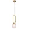 Светильник подвесной Crystal Lux CAROLINA SP1 V2 BRASS фото 2