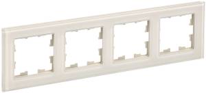 Рамка 4-постовая IEK Brite BR-M42-G-K10 ванильный