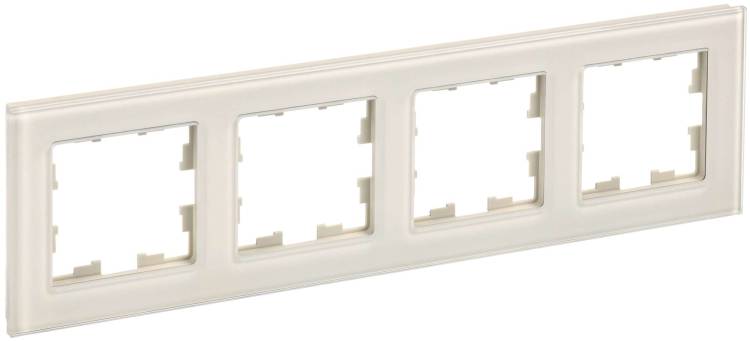 Рамка 4-постовая IEK Brite BR-M42-G-K10 ванильный