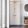 Душевая перегородка Am.Pm Func W84WI-120-F1-MTE 120x200, стекло прозрачное 8 мм, профиль хром матовый фото 3