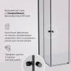 Душевой уголок AM.PM X-Joy W94G-403-100280-BТ1К профиль черный матовый, стекло прозрачное, 100x80 фото 6