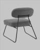 Кресло Stool Group Kate AV 336-F83gr-9005 темно-серый, букле фото 6