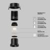 Встраиваемый светильник Technical Dip DL118-15W-2.7K-B фото 3