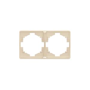 Рамка 2-постовая Kranz Round KR-78-0752-7 бежевый