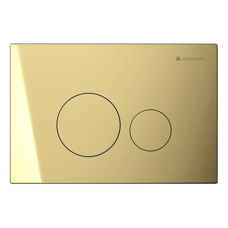 Кнопка смыва Aqueduto Circulo Novo CIR0250 шлифованное золото