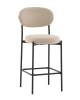 Стул полубарный Stool Group Бриф DD AV 477-C05-9005 (PP) бежевый, велюр