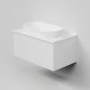 Тумба с раковиной La Fenice Terra Bianco NFNC-01-TER-B-80-3-M-GG белая матовая, 80 см