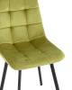 Набор из 4 стульев Stool Group Chilly OS-2011-V seat HLR-53 DUAL X4 фисташковый, велюр фото 8