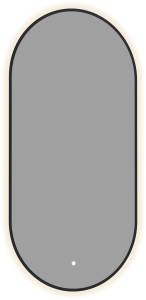 Зеркало Aquanet Контур 00367644 LED подсветка, черное, 50x100