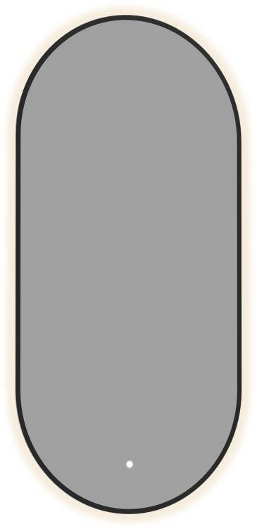 Зеркало Aquanet Контур 00367644 LED подсветка, черное, 50x100