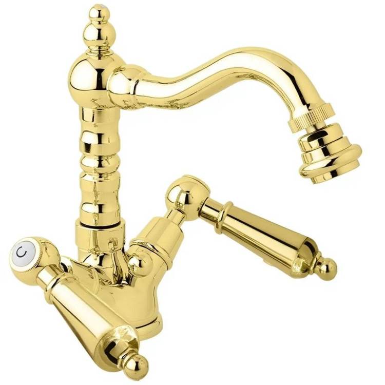 Смеситель для биде Cezares FIRST-BS2-03-M золотой