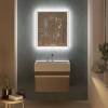 Зеркало Kerama Marazzi Tecno 70 с LED-подсветкой, с функцией антизапотевание, белый глянцевый фото 3