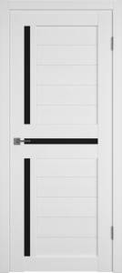 Межкомнатная дверь Владимирская Фабрика Дверей Atum 16 Snow стекло Black Gloss 600x2000