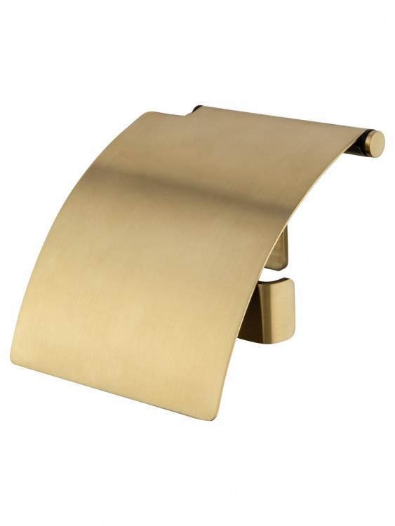 Держатель для туалетной бумаги Wonzon & Woghand WW-8326-BG с крышкой, брашированное золото