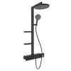 Душевая система AQUAme AQM8005B черная, с термостатом