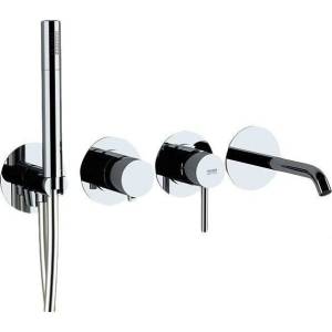 Смеситель для ванны Remer X Style X96S03ROXXG с внутренней частью