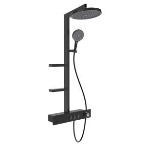 Душевая система AQUAme AQM8005B черная, с термостатом