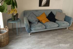 LVT Ламинат Vinilam Ceramo Stone Glue 2.5/43 4V 71614 Цемент Светлый 950x475