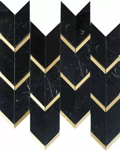 Мозаика Orro Mosaic Stone Atlantida Black 8mm 32.5x30.5