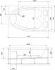 Акриловая ванна Royal Bath Shakespeare RB652100K-R 170x110 с каркасом фото 3