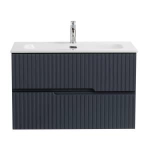 Тумба под раковину Cezares DUET-N-800-2C-SO-GR-P Grafito, 80x45.7x50