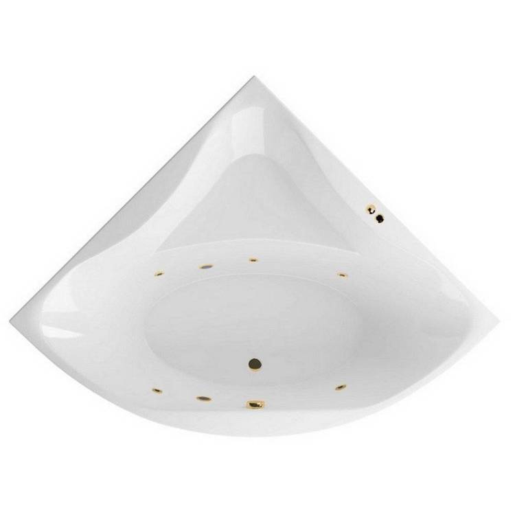 Акриловая ванна Excellent Glamour SOFT WAEX.GLA15.SOFT.GL 150x150 золото