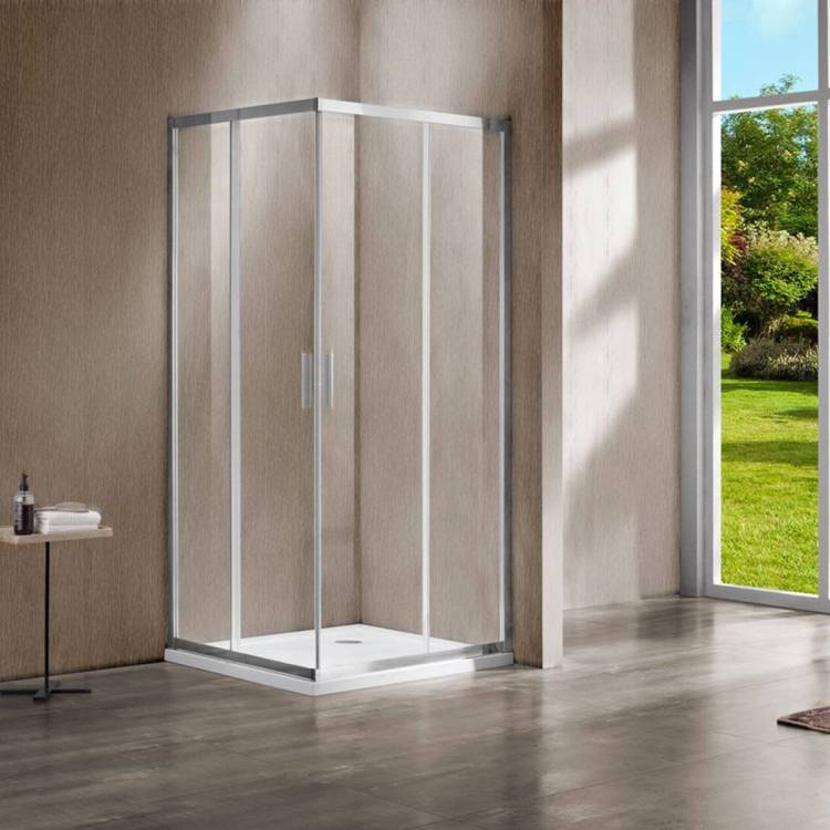 Душевой уголок Vincea Garda VSS-1G1011CL, 1100x1000, хром, стекло прозрачное
