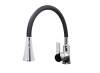 Смеситель для кухни Stella Polar Тулуза S3865-2 с гибким изливом, хром, черный