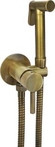 Гигиенический душ Giulini Futuro FSH25BR бронза, со смесителем, с внутренней частью