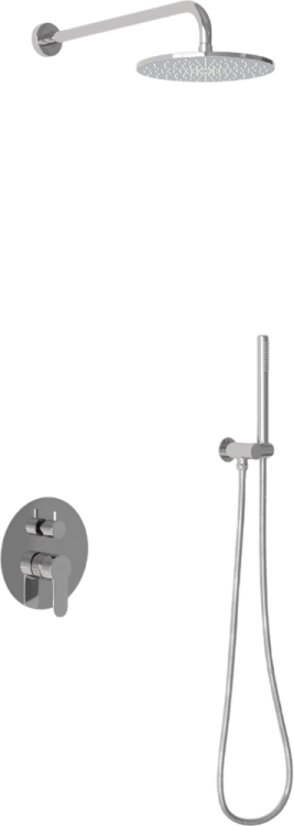Душевой комплект Berges Wasserhaus Nardis 2R 071003 С ВНУТРЕННЕЙ ЧАСТЬЮ, хром