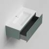 Тумба с раковиной La Fenice Terra Grigio NFNC-01-TER-G-100-3-100 серо-зеленая матовая, 100 см фото 2