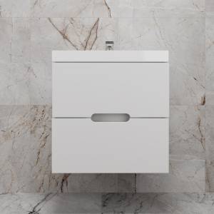 Тумба под раковину Style Line Матис 60 ЛС-00002444 подвесная, белая матовая, 60x57x45