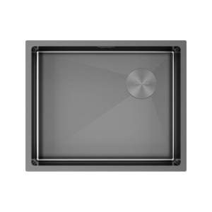 Кухонная мойка Paulmark Next Skew 54 UNI PM885444-GM вороненая сталь