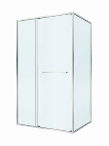 Душевой уголок Cezares LUX-AH-FS-11-110/100-C-CR профиль хром, стекло прозрачное, 110x100x195