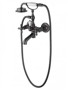 Смеситель для ванны Wonzon & Woghand WW-88639020-BGM с душем, темный графит