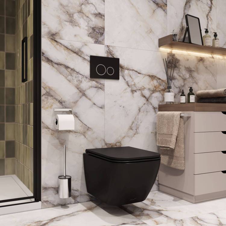 Унитаз подвесной Cerutti Spa Mimi Aria CT8920 черный