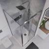 Душевой уголок Niagara Nova NG-64-10A-A80-34 профиль хром, стекло прозрачное, 100x80x195 фото 5