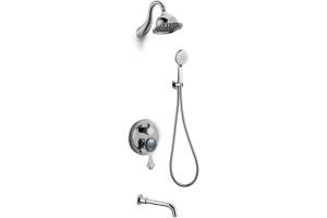 Душевая система Bronze de Luxe Yasmina NT800/B02-2 встраиваемый, на 2 выхода
