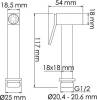 Гигиенический душ Wasserkraft A136 с фиксатором фото 2