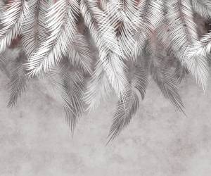 3D Фотообои Artegrafico «Тропические листья в тёплых тонах» FLV-006 акварель