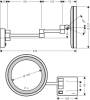 Косметическое зеркало Hansgrohe AddStoris 41790140 шлифованная бронза фото 2