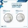 Зеркало Teymi Lina Black Soft Line T20240 с подсветкой, сенсор, круглое, D80 фото 5
