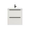 Тумба с раковиной La Fenice Tesoro NFNC-01-TES-PB-60-2-3-60 платиновый белый, 60 см