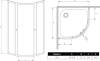 Душевой уголок Radaway Classic A 80x185 прозрачное стекло фото 5