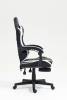 Кресло компьютерное Stool Group TopChairs Prophet GF-8086 black+white черно-белый с оттоманкой фото 4