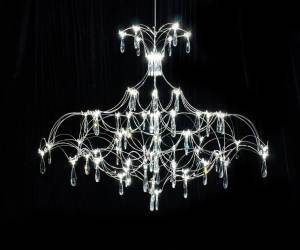 Большая подвесная люстра хрустальная светодиодная Kink Light Галанта 07890-S,02(21)