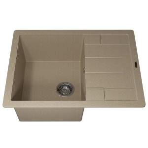 Мойка кухонная Uperwood Quartz UPD-03 3910202109 бежевая, 65x51