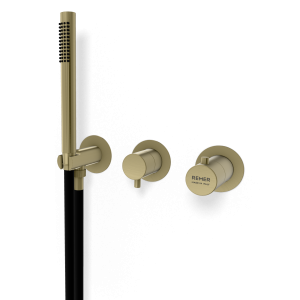 Внешняя часть смесителя Remer X Style XT97D3PWBCH шампань брашированная