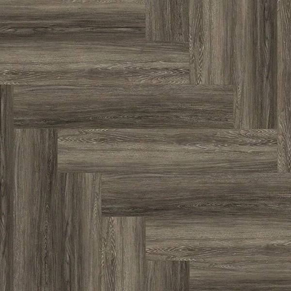 SPC Ламинат FLoorFactor Herringbone 5/34 4V HB.17 Brushed Smoke Oak 675x135